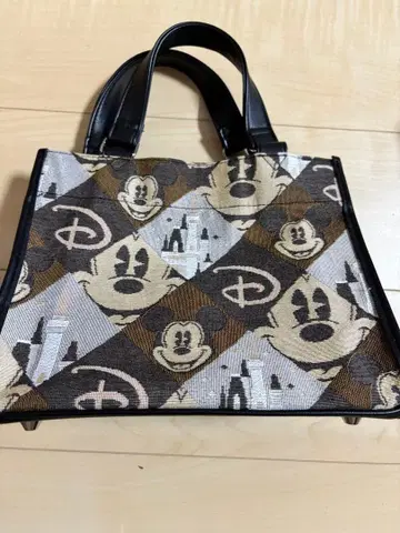 디즈니 미키 자카드 토트백