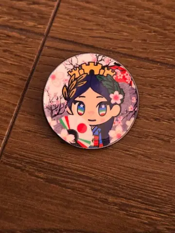 오사카 간사이 만박 엑스포 2025 이탈리아관 핀 배지 이탈리아짱