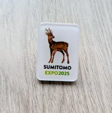 오사카 간사이 만박 스미토모관 핑 배지 사슴 EXPO2025