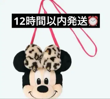 [ 숄더백 ] 레오파드 무늬 브라운 미니 디즈니