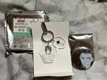 D.Gray-man 클리어 베이스 키링 티키 미크 백은 캔뱃지