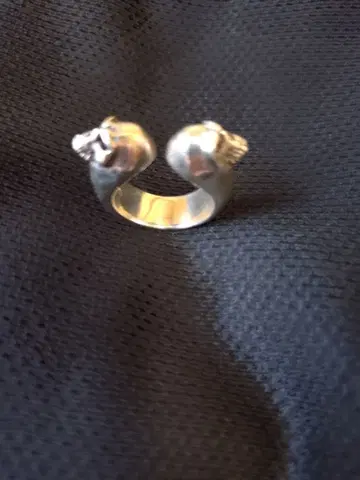 서틴 디자인 스컬 반지 14호