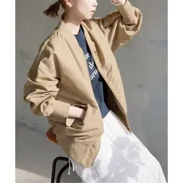 SLOBE IENA 나일론 트윌 MA-1 (베이지)