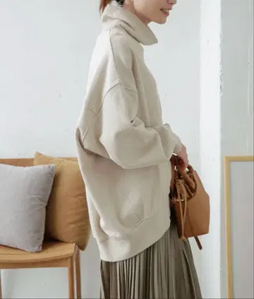 [ UR TECH ] 터틀넥 속기모 맨투맨