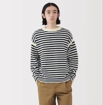 무인양품 안데스 울 크루넥 스웨터 XL