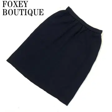 LA4540 폭시 부티크 리브 니트 스커트 블랙 40