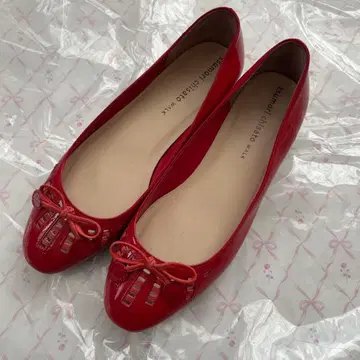 츠모리치사토 신발 빨간색 펌프스 23.5cm