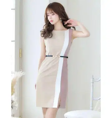 쥬얼스 트리코롤 드레스 원피스 S 캬바쿠라