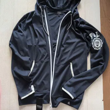 POLO 네이비 풀 집업 후드티 신상 택 포함 L