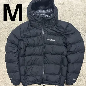 mont-bell 파마 로스트 라이트 다운 후드티 블랙 고어텍스