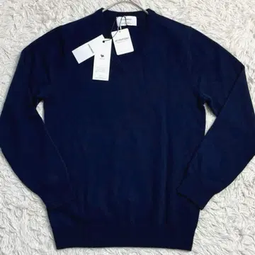 [택 포함 새상품 캐시미어 100%] 유나이티드 애로우즈 니트 네이비 S