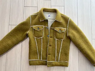 JOURNEYMAN 울 혼방 머스타드 밀리터리 자켓 플리스