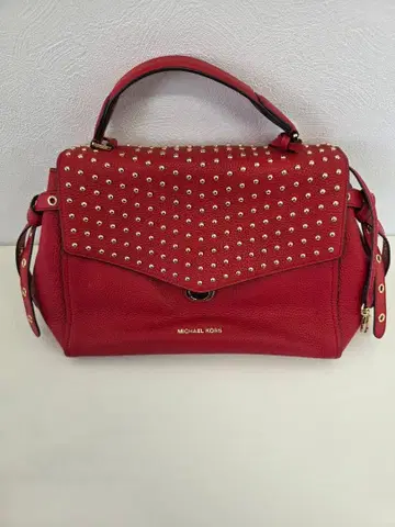MICHAEL KORS 스터드 장식 레드 백