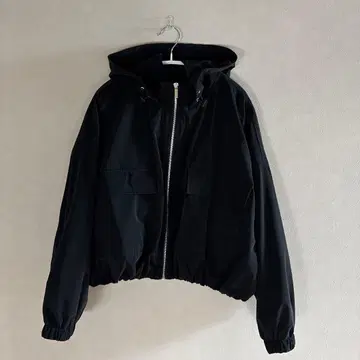 ZARA 러버 피니시 후디드 자켓