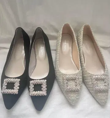 ORiental TRaffic 비쥬 플랫슈즈 2켤레 세트