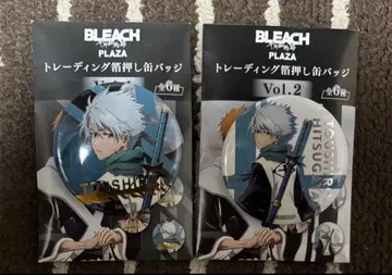 BLEACH PLAZA 로프트 금박 캔뱃지 히츠가야 토시로 2종 세트