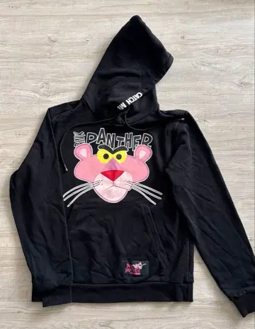 핑크 팬서 후드티 블랙