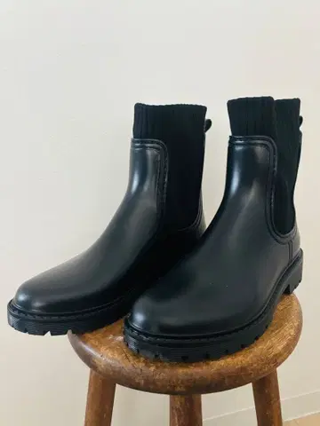 RANDA 레인부츠 사이드 고어 블랙