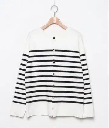 [ 새상품급 ] 로페피크닉 골드 버튼 니트 가디건 스트라이프 38 사이즈