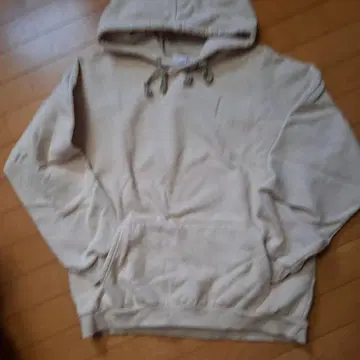 Via.J 베이지 후드 부착 후드티