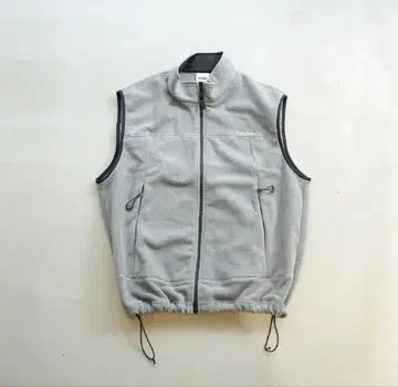 그레이 플리스 베스트 지퍼 포함