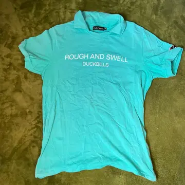 ROUGH AND SWELL 터콰이즈 피케 셔츠