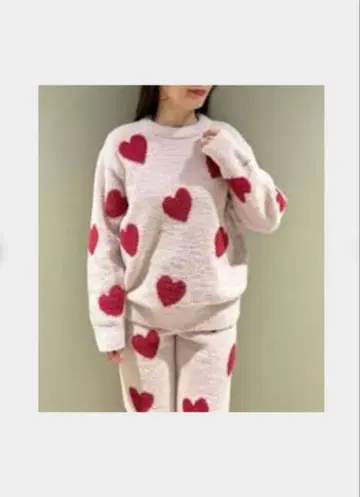 하트 무늬 룸웨어 세트