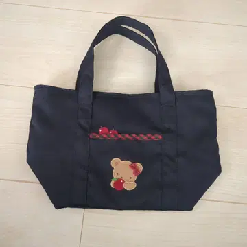 familiar 빨간 체크 토트백