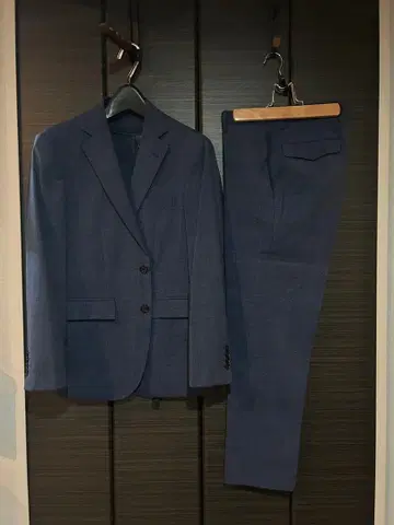 ORIHICA 네이비 글렌체크 비즈니스 정장 BA