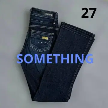 새상품급 멋쟁이 SOMETHING 데님 청바지 부츠컷 라이트스톤