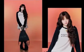 은채 착용 LE SSERAFIM ZOZO 콜라보 래글런 롱T XS