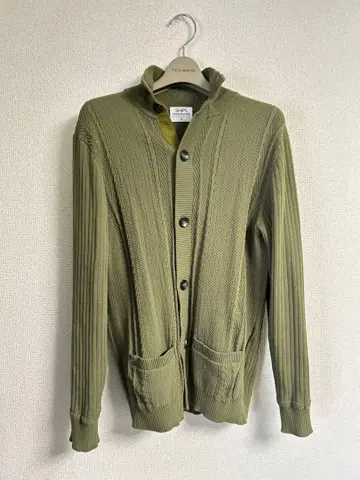 [ ships ] 올리브 그린 리브 가디건