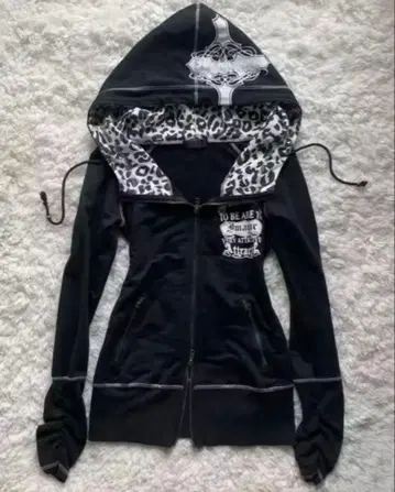 레오파드 후드 스컬 후드티 archive opium 헤이세이 y2k