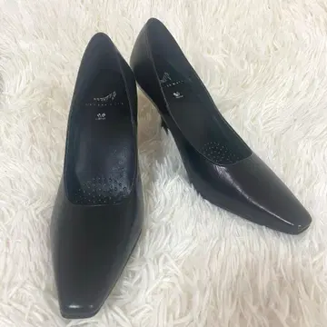 와코루 서세스워크 플레인 펌프스 블랙 가죽 22.0