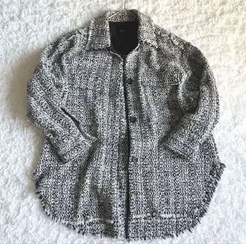 [ 새상품급 울 혼방 ] Spick and Span 트위드 자켓 코트