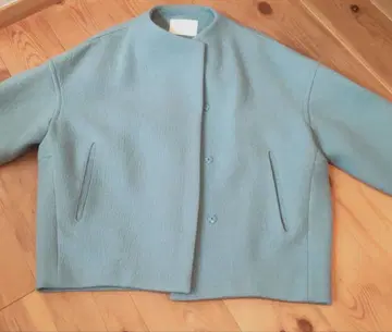 Ballsey 블루 노카라 코트