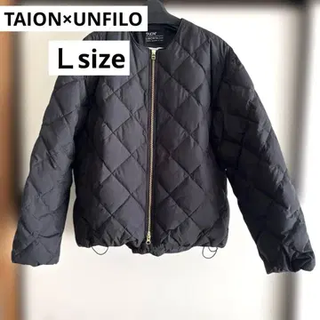 TAION x UNFILO 다운 자켓 L 사이즈 블랙