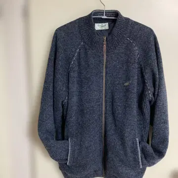 Crocodile 다크 블루 집업 가디건 LL