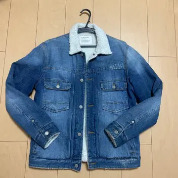 BAYFLOW 데님 자켓 플리스 카라 부착 사이즈 3