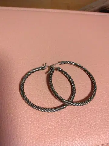 UC 실버 925 후프 귀걸이