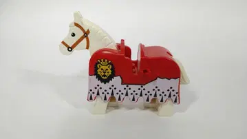 레고 캐슬 말 장비 안장 갑옷 6090 로얄 킹 성 라이온 정품