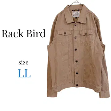 rack bird [ LL ] 데님 자켓 브라운 두꺼운 원단