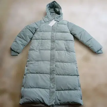 DYG 후드 부착 롱 코트 2XL 민트 그린