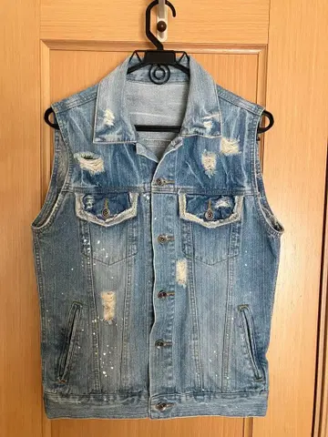 데님 베스트 G 할리 L 사이즈