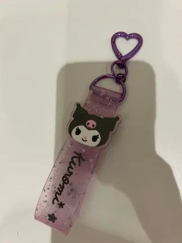 [ 미사용 새상품 ] 쿠로미 글리터 스트랩 보라색