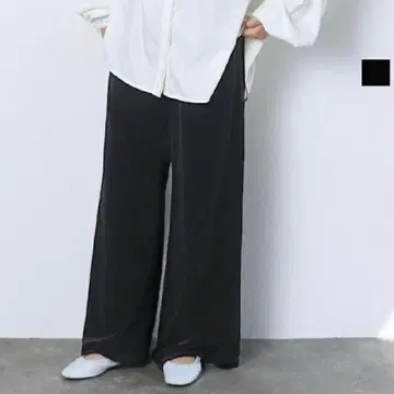 meri 미일리 벨로아 이지 와이드 팬츠 블랙