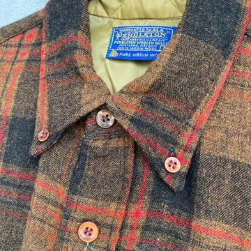 펜들턴 PENDLETON 60s Vintage 울 셔츠 좋은 배색