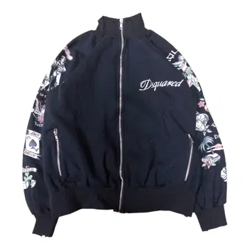 dsquared2 그래픽 슬리브 집 스웨트 y2k