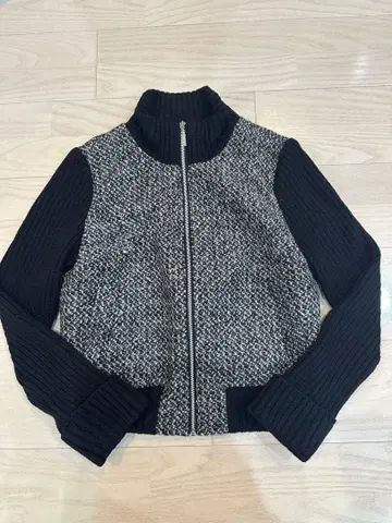 M-PREMIER 니트 후드티 집업