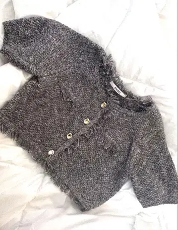 SNIDEL 반팔 가디건 그레이